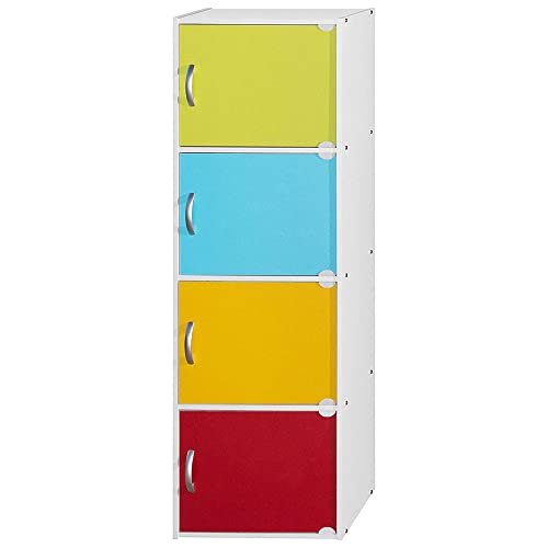 HODEDAH IMPORT Bookcase - color: Rainbow