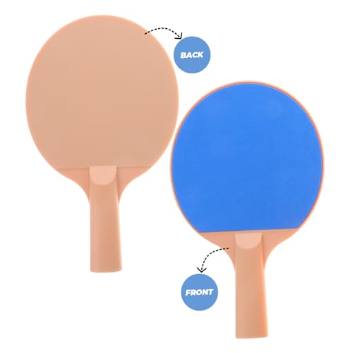 Happyyami 1set Table Tennis Bat Kit Bats Paddles Pong Kit Balls Outdoor Pong Racket Plastic Elastic