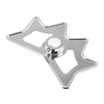 DGZZI Billiard Bridge Head Silver Aluminium Alloy Slip-On Moosehead Bridge Head for Billiard Pool Cue Stick