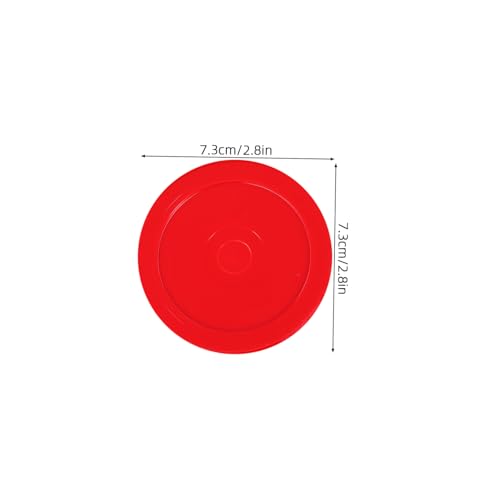 Toddmomy 5pcs Air Hockey Pucks 73mm for Tabletop Games Plastic Replacement Discs Desktop Ice Hockey Accessories for Boys and Girls and Family Fun