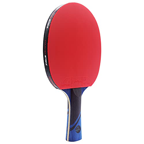 Phantom Light Paddle Bundle (Includes Hard Case & 6 Balls) | Ping Pong Paddle | Table Tennis Paddle | Offensive Table Tennis Paddle | Pre-Assembled Paddle | ITTF Approved | Ping Pong Set - color: Silver Paddle Hard Case