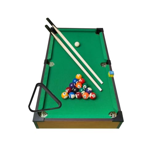 Generic Mini Tabletop Pool Set Billiards Game Miniature Pool Toy Desktop Snooker Game Balls for Parties Nursery Friends, 81cmx40cmx15.5cm