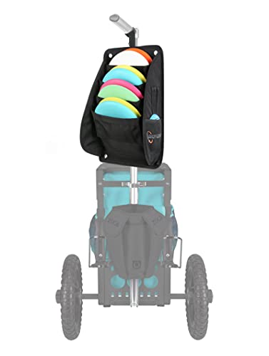 LUCKY CLOVER Disc Putter Pouch: Disc Golf Accessory Pocket Pouch, Secure to Cart Handle with Strap, Fits Most Carts