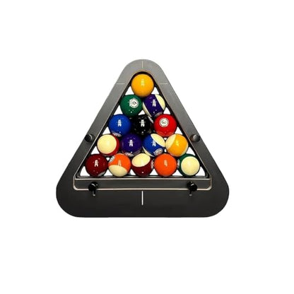 Professional Billiard Rack System, Heavy Duty Solid Wood Triangle/Diamond Pool Ball Racks, Adjustable Solid Wood Triangle & Magic Rack for Standard Billiard Balls, Home/Bar/Club Use - size: A