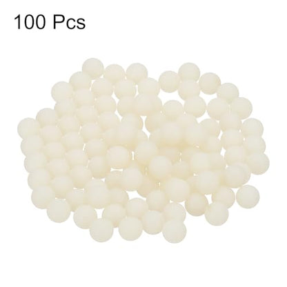 uxcell 100Pcs Nylon Bearing Balls 7mm Polishing Solid Ball, G2 Precision, White - size: 7mm