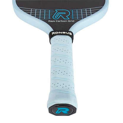 Ronbus Pulsar + Pulsar FX Thermoformed Raw Toray T700 Carbon Fiber Pickleball Paddle with 16 mm Polypropylene Honeycomb Core - style: Pulsar FX R3