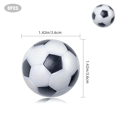 Tenalleys 8 Pack Table Soccer Foosballs 1.42 Inch Replacement Balls Soccer Game Table Soccer Balls Foosball Accessory