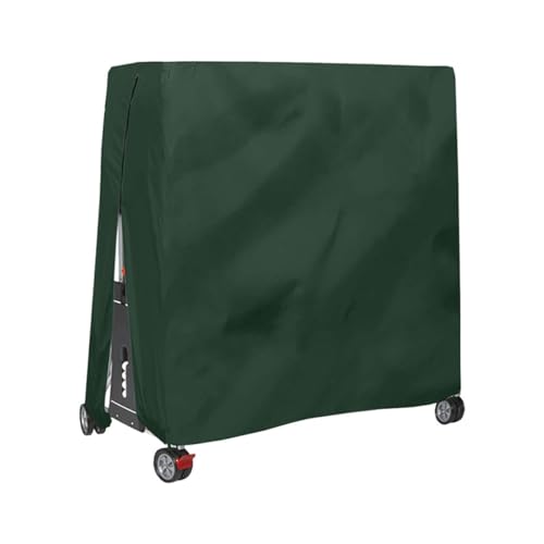 Ping Pong Table Cover, 5.41x6.06 FT Foldable Waterproof Sunscreen Oxford Cloth Tennis Table Cover for Indoor Outdoor,Green - color: green