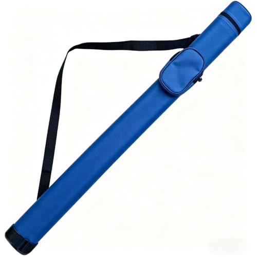 SUPERDIAMOND Hard Pool Cue Case for 58" 2-Piece Cues, Portable Pool Stick Case & Pool Stick Bag for League, Protective Cue Case & Pool Cue Bag, Billiard Cue Cases, 2x2 Pool Cue Case Style - color: Blue