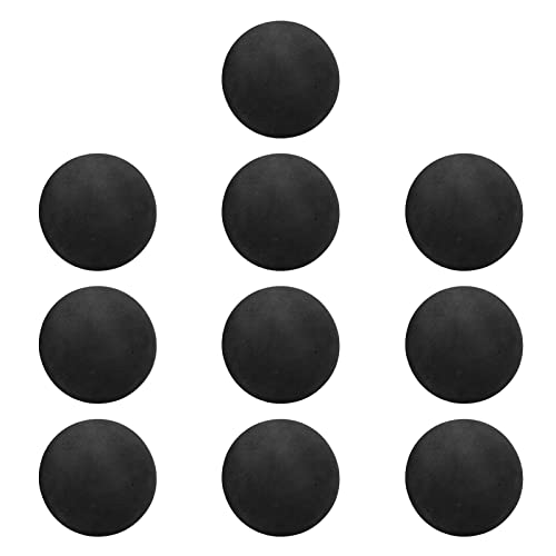 Drfeify EVA Foam Balls, 10pcs 65mm Soft Practice Balls with High Hit and Abrasion Resistance for Indoor Outdoor Training, Kids and Pets Play - color: Black