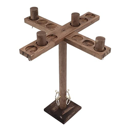 Hook and Ring Game, Large Ring Toss Game for Adults, Tabletop Games for 4 Players, Hook Game Ring Toss for Bar Party