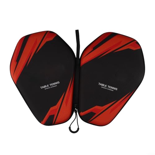 FABULETTA Table Tennis Racket Case EVA Hard Shell Paddle Bag Water Resistant Storage Box Protective Holder For 2 And Balls Pong Equipment Carry Case - color: PB005-A model