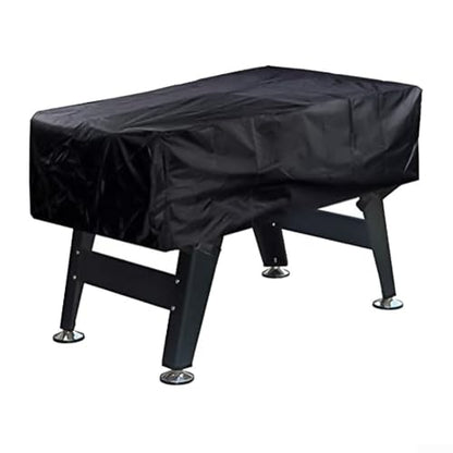 Black Foosball Table Cover 163x115x50cm Waterproof Outdoor Furniture Protection With Adjustable Straps For Dust Rain And Scratches Lasting Fabric(420D) - size: 420D