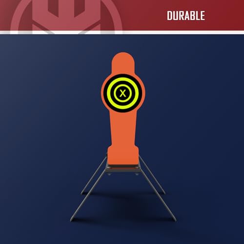 KNINE OUTDOORS 3/8'' AR500 Auto Reset Target, Steel Target for Shooting Range, Suitable for Pistol, Rifle, Handgun, Shotgun, Rimfire - style: Silhouette