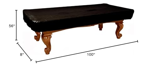 Imperial Midnight Matte Black Naugahyde Billiard Pool Table Cover - color: Black