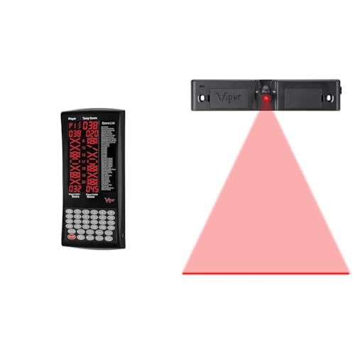 Viper ProScore Digital Dart Scorer Electronic Dartboard Scoreboard for Up to 8 Players, with 40 Game & Viper Laser Throw/Toe Line Marker, Battery Operated