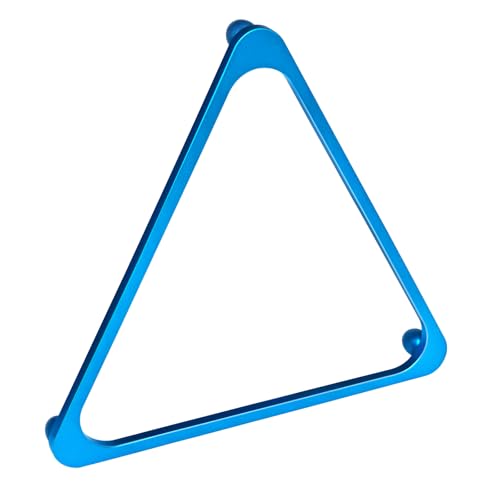 Aluminum Alloy Pool Ball Rack Billiard Ball Triangle Rack for 2-1/4" Pool Balls, Pool Table Ball Holder Positioning Rack - color: Blue
