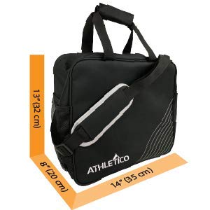 Athletico Essential Bowling Bag - Single Ball Bowling Tote Bag With Padded Bowling Ball Holder
