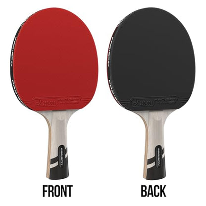 PRO-SPIN Ping Pong Paddles – ITTF Approved Professional Table Tennis Rackets with Carbon Fiber for Superior Control | 7-Ply Blade, Premium Rubber, 2.0mm Sponge - color: 1-Pack | Active Red