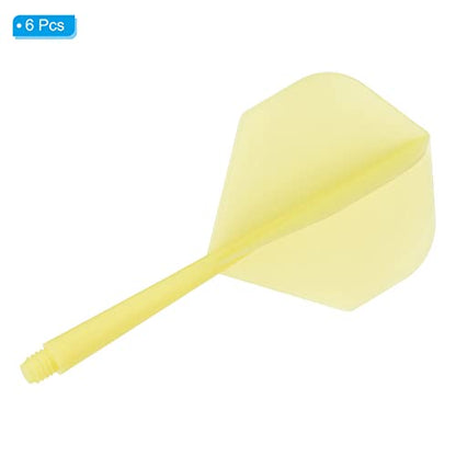 PATIKIL Integrated Dart Shaft & Flights, Pack Lightweight Dart Flight Set - color: Yellow