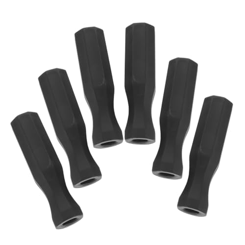Abaodam 6-Piece Foosball Table Handles Set Nonskid Plastic Grips for 16mm Rods Sturdy Replacement Parts for Table Soccer for Group Game Sessions