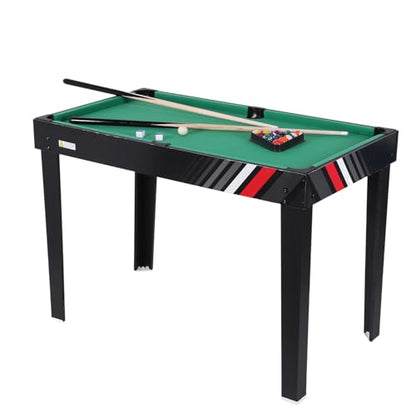 4-in-1 Recreational Game Table with Football Billiards Ice Hockey Table Tennis Wear Resist for Friends and Family Playing