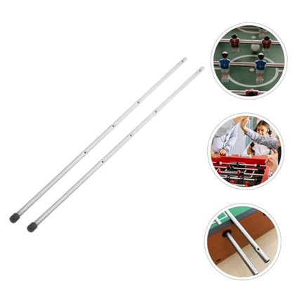 BESPORTBLE 3pcs Soccer Machine Pole Table Football Game Accessory Metal Operation Handle Replacement Rod Ergonomic Design