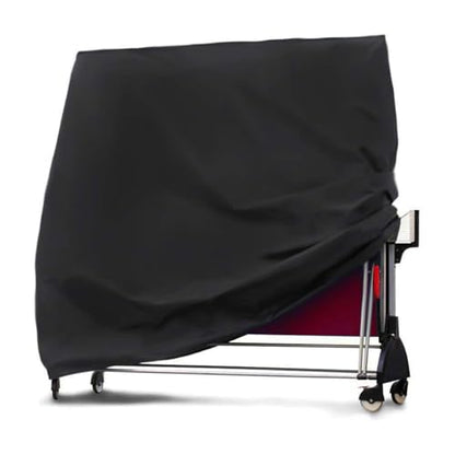 Ping Pong Table Cover, Fits Folding Table Tennis - Heavy Duty Oxford Cloth Waterproof and Scratch Resistant Folding Table Cover - color: Black