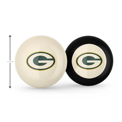 Imperial NFL Logo Cue Ball & 8 Ball Combo Set - color: Green Bay Packers, White