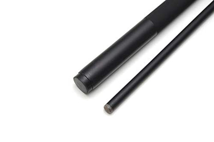 58" Two-Piece Graphite Fiberglass Composite Billiard Pool Cue Stick - color: Black - Matte