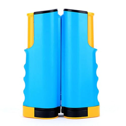 Ping Pong Paddles Set Rackets and Balls Pingpong Paddle Portable Retractable Net with Posts Table Tennis Set for Outdoor - color: Blue