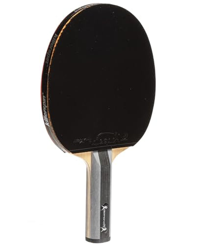 Killerspin Diamond TC Ping Pong Paddle, Advanced Table Tennis Paddle, Memory Book Paddle Case, Red/Black - style: Straight