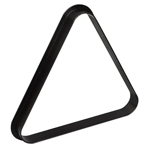 OKKO Billiard Pool Table Plastic 8 Ball Triangle Rack Black for Standard 2 ¼” Pool Balls - size: for 2 1/4" pool balls