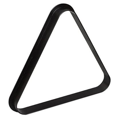 OKKO Billiard Pool Table Plastic 8 Ball Triangle Rack Black for Standard 2 ¼” Pool Balls - size: for 2 1/4" pool balls