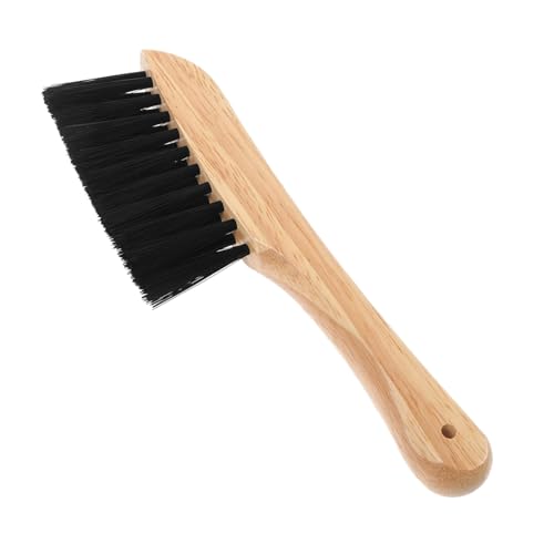 Pool Table Felt Cleaner with Gentle Bristles Solid Wood Handle Billiards Brush for Dust and Dirt Removal Practical Multi-use Billiard Table Accessory for Cushions and Rails