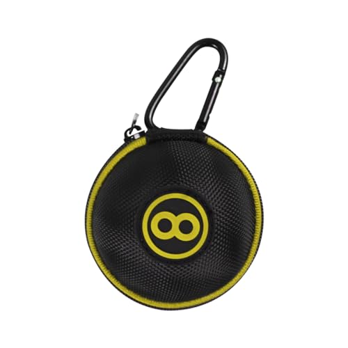 Scott Edward Billiard Cue Ball, Standard Table Practice Training Ball for America Pool Eight Balls 57.2mm/2.25in Diameter, Billiard Accessories,Carrying Case Holder - color: Yellow