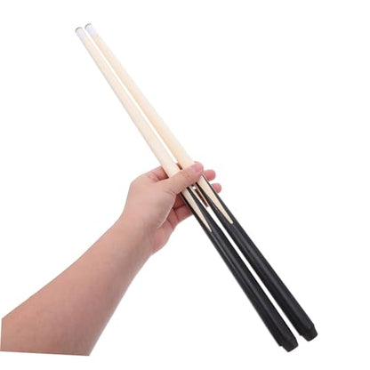 2Pcs Billiard Cue Sticks Short Pool Cue for Tight Spaces for Beginners and Wood Construction for Practice and Game Improvement