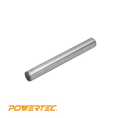 POWERTEC 71145 Hardened Steel Dowel Pins 3/8-Inch, Heat Treated and Precisely Shaped for Accurate Alignment, Alloy Steel , 4 Pack, Silver, 3/8" x 3" Pins - size: 3/8" x 3" (4pk)