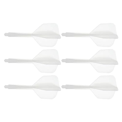 M METERXITY Integrated Dart Shaft and Flights- 2BA Screw in-one Dart Flight, Plastic Anti-Fall, Apply to Soft Tip Darts and Steel Tip Darts - color: Clear