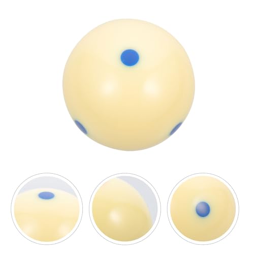 VICASKY Training Cue Ball with Blue Dot Pattern Wear-Resistant Resin Billiard Ball for American Pool for Billiards Training and Aiming Exercises