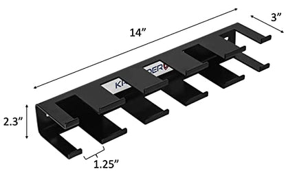 Krusader Wall Mount Storage Rack and Organizer