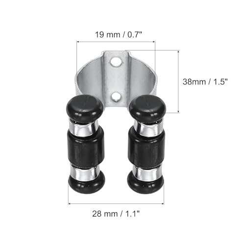 PATIKIL Metal Pool Cue Clips, 2 Pack Billiard Stick Clips, Silver Tone, 38 x 28 mm/ 1.5 x 1.1 inch (L*W), Billiard Clubs, Bars, Home Entertainment - color: Silver