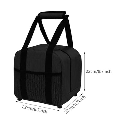 Colaxi Bowling Ball Bag Single Bowling Tote – Oxford Cloth Carry Case for 1 Ball, Fits Size 10, Lightweight with Foam Holder, Front Mesh Pocket – for Gym Outdoor Sports – 8.66 x 8.66 x 8.66 Inch