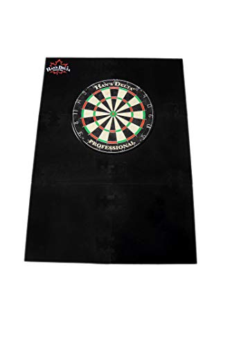 HAN'S DELTA Professional Dartboard Backboard Surround Wall Protector - color: Black Large Square