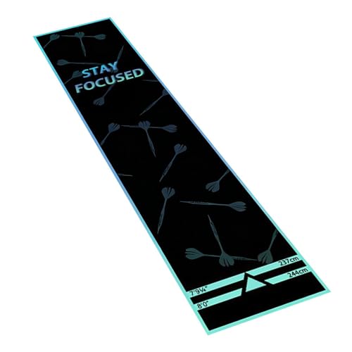 Throwing Mat - Velvet Dart Practice Mat, Non Slip Distance Line, Quick Dry Durable Training surfacê Ruler Marked for Home Game Room Bar Tournament Setup - size: 4