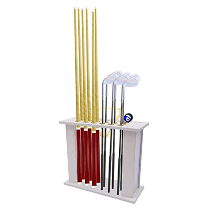 Club Organizer Holder Billiards & Pool Cue Rack, Corner Billiards Stick Display Stand Cues & Ball, Pool Sticks (style 2) - style: style 2