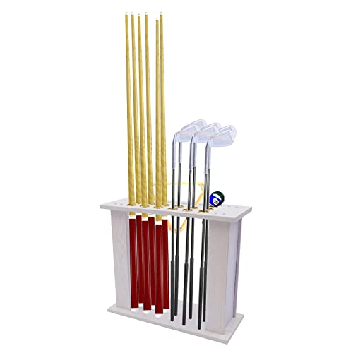 Club Organizer Holder Billiards & Pool Cue Rack, Corner Billiards Stick Display Stand Cues & Ball, Pool Sticks (style 2) - style: style 2