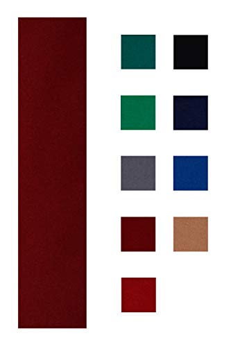 Accuplay 20 oz Pre Cut Pool Table Felt - Choose for 7, 8 or 9 Foot Table. English Green, Spurce Green, Blue, Navy, Red, Burgundy, Gray, Tan, or Black - color: Burgundy, size: For 8 foot table
