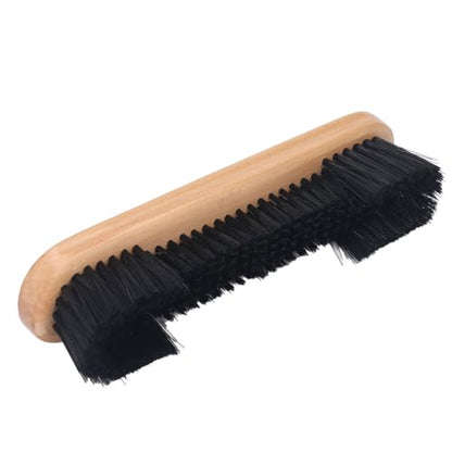 Wooden Billiards Pool Table Brush Set - Wood Handle Rail & Felt Cleaner with Soft Nylon Burshes for Home, Bar & Game Rooms - color: Wood