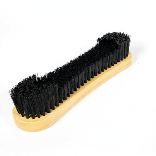 Billiard Table Felt Cleaning Brush with Soft Polyester Bristles and Wooden Handle for Pool Table Maintenance - size: 10.24 x 2.36 x 1.18 in